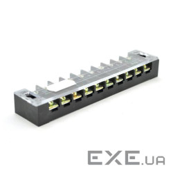 Клемна колодка 10-розрядна TB-2510 25A / 600V, перетин дроту 0,5-2,5мм2, 25 шт в упаковці, ціна за ш