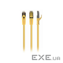 Патч корд PP6A-LSZHCU-Y-1M, S / FTP, литий, 50u "штекер із засувкою, 1.0 м, жовтий