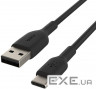Дата кабель USB 2.0 AM to USB-C 1.0m PVC black Belkin (CAB001BT1MBK)