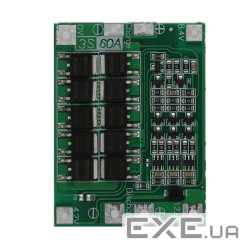 Контролер заряду для літієвої батареї 18650 3S60A, робочий струм 60A(REV2.3) 60A(REV2.3)