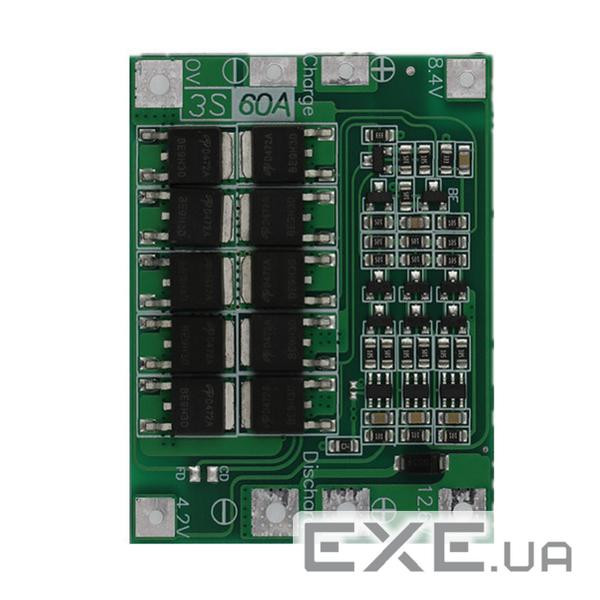 Контролер заряду для літієвої батареї 18650 3S60A, робочий струм 60A(REV2.3) 60A(REV2.3)
