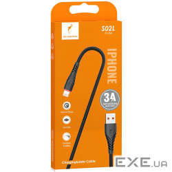 Кабель SkyDolphin S02L USB - Lightning (M/M), 1 м , Black (SDUSB-000587)
