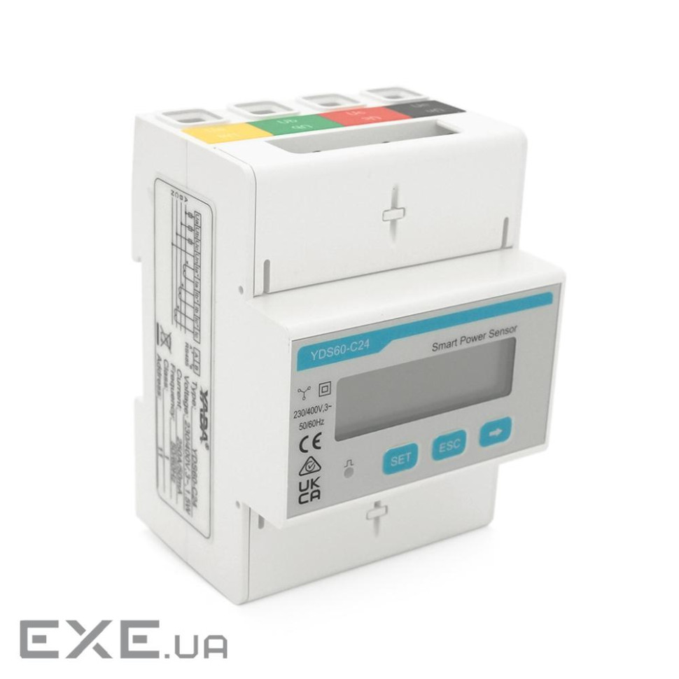 Лічильник YADA YDS60-C24 Smart Meter, трифазний, 250А, до 170 кВт