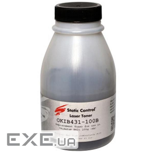 Тонер OKI B431 100г, фасовка Static Control (OKIB431-100B-P)