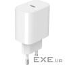 Зарядний пристрій GEMBIRD 1xUSB-C, PD 20W White (TA-UC-PD20-01-W)
