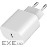 Зарядний пристрій GEMBIRD 1xUSB-C, PD 20W White (TA-UC-PD20-01-W)