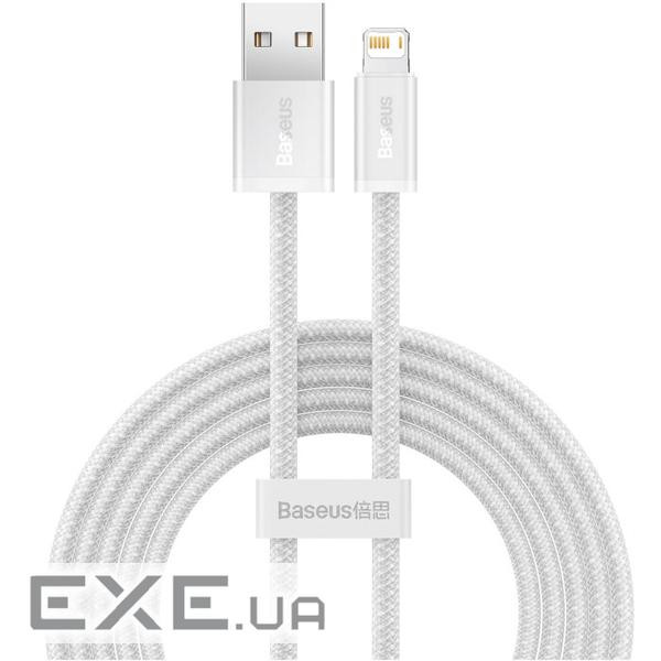 Кабель BASEUS Dynamic Series Fast Charging Data Cable USB to iP 2.4A 2м White (CALD000502)