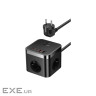 Мережевий фільтр Baseus PowerCombo Cube Power Strip 3xAC+2xUSB+2xType-C 30W (1.5m) b (E00066400117-00)