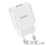 Зарядний пристрій HOCO C106A Leisure USB 10.5W White (6931474783882)