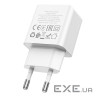 Зарядний пристрій HOCO C106A Leisure USB 10.5W White (6931474783882)