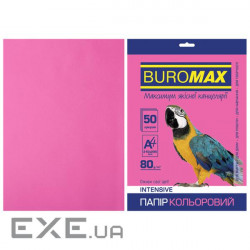 Buromax A paper 4, 80g, INTENSIVE crimson, 50sh (BM.2721350-29)