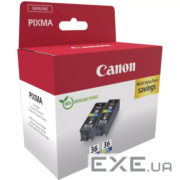 Картридж Canon CLI-36 color TWIN-pack (1511B025)