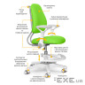 Дитяче крісло Evo-kids s Mio Ergo Green (Y-507 KZ)