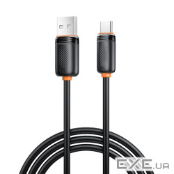 Дата кабель USB 2.0 AM to USB-C 1.0m 3A black XO (XO-CB-300UC-BK)