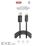 Дата кабель USB 2.0 AM to USB-C 1.0m 3A black XO (XO-CB-300UC-BK)