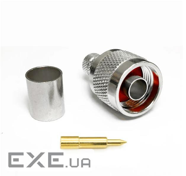 Разъем N Type Male под обжим на кабель RG-8 / RG-213 / LMR400 / SYV-50-7 / 7D-FB цена за 1 (YT42112)