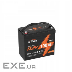 Акумуляторна батарея Li-TIME MINI-16-A60 LiFePO4 12.8 100Ач 1280Wh,(100 / (L12V100-100-MINI-16-A60)