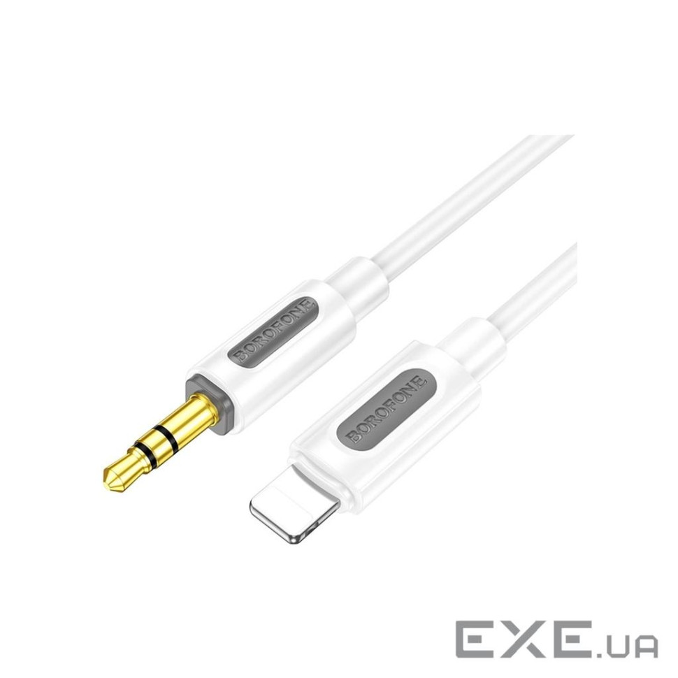 Аудіокабель BOROFONE BL20 True sound silicone digital audio conversion cable iP Whit (6941991114403)