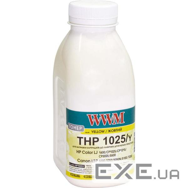 Тонер HP CLJ CP1025/Canon LBP 5050/7100 , 35г Yellow WWM (HP1025Y)