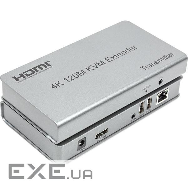 Подовжувач HDMI по кручений парі POWERPLANT HDMI v1.4 Silver (CA912933)