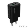 Зарядний пристрій Canyon OnCharge 250 25W 1xPD 1xQC EU Black (CNE-CHA250-31)
