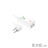Мережевий фільтр HOCO AC9A на 1 розетку + 2 USB+USB-C, 30W, 220В, кабель 1,5м, White, Box (AC9AW) , White, Box (AC9AW)