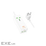 Мережевий фільтр HOCO AC9A на 1 розетку + 2 USB+USB-C, 30W, 220В, кабель 1,5м, White, Box (AC9AW) , White, Box (AC9AW)
