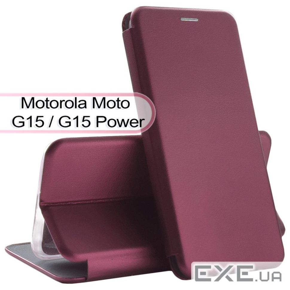 Чохол до мобільного телефона BeCover Exclusive Motorola Moto G15 / G15 Power Red Wine (713515)