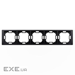 Рамка Neos BASIC 5x, матовый графит (BMRC5/28)