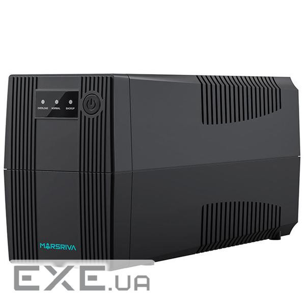 ДБЖ Marsriva MR-UF600, 600ВА/360Вт, Line-Interactive, LED version, 2х Schuko, 1*12V/7Ah