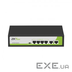 PoE-комутатор ZKTeco ZK-PoE42N-55W з 4 портами PoE