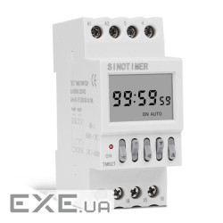 Реле годинника Sinotimer TM627, на DIN-рейку, LCD, програмований, 16А, 220V, 82х68х36 мм (YT-TM627)