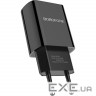 Зарядний пристрій BOROFONE BA20A Sharp 1xUSB-A, 2.1A Black w/USB-C cable (BA20ACB)