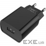 Зарядний пристрій BOROFONE BA20A Sharp 1xUSB-A, 2.1A Black w/USB-C cable (BA20ACB)