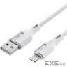 Кабель USB AM-Lightning M, 1.0 м, 2.4A, білий Choetech (XAL-0003-WH-V2)