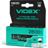 Акумулятор 18650, 2800 mAh, Videx, 1 шт, Li-ion, 3.7V, із захистом, Color Box (18650 2800 mAh 1шт )