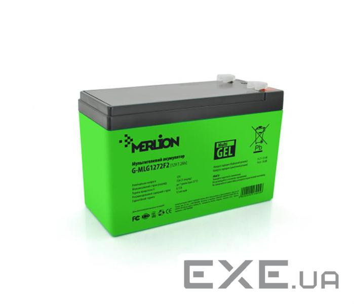 Акумуляторна батарея MERLION G-MLG1272F2 (12В 7.2Ач )