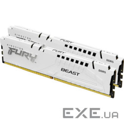 Модуль пам'яті KINGSTON FURY Beast White DDR5 5600MHz 64GB Kit 2x32GB (KF556C40BWK2-64)