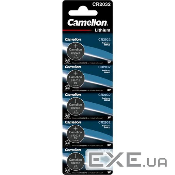 Батарейка CR 2032 Lithium * 5 Camelion (CR2032-BP5) (CR2032 BP5)