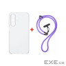 Чохол до мобільного телефона Dengos Case + Cross-body Strap Samsung Galaxy A37 Clear (DG-KM-CCRB-06)