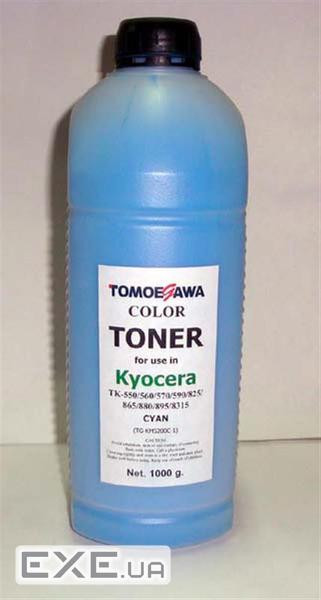 Тонер KYOCERA TK-550/825/865/880/895/8315 1кг Cyan Tomoegawa (TG-KM5200C-1)