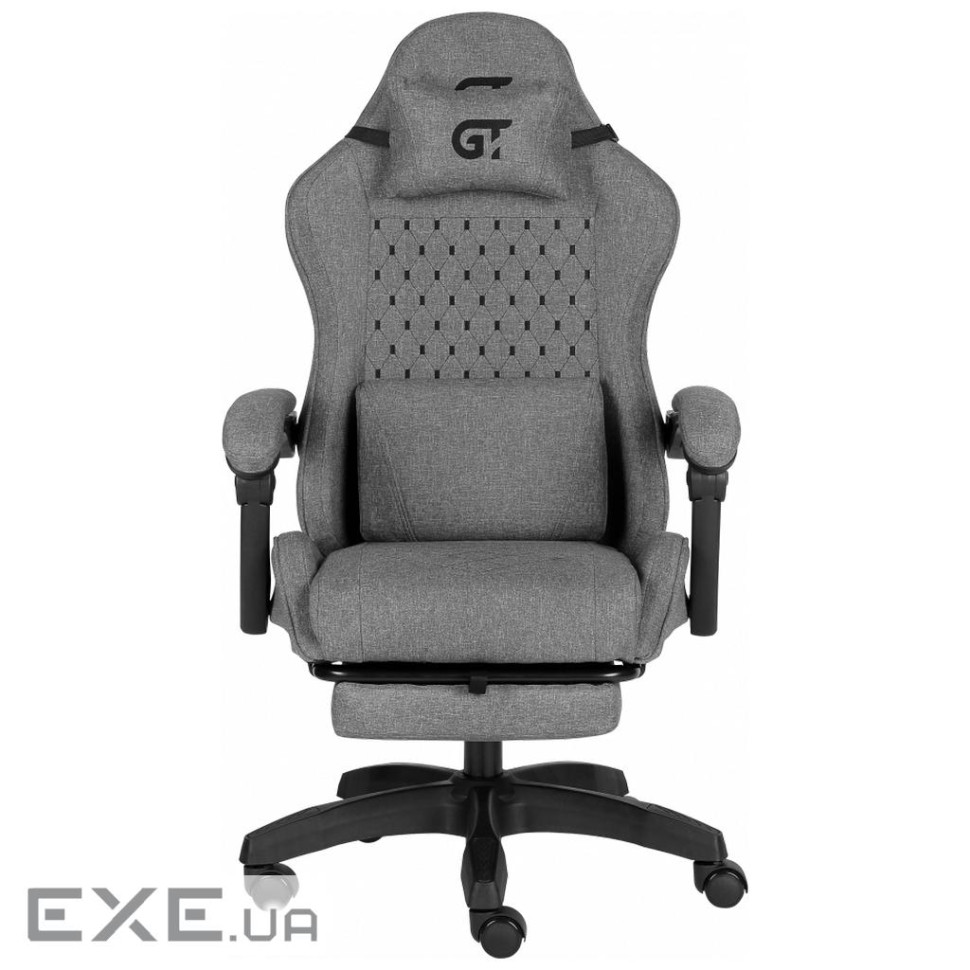 Крісло ігрове GT Racer X-2339 Black/Gray (X-2339 Fabric Black/Gray)
