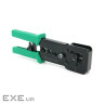 Інструмент Voltronic VegGieg V-E113, для обтиску RJ-45 (8P8C) та RJ-12/11 (6P6C), 4P4C, чорний/зелен