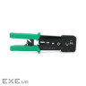Інструмент Voltronic VegGieg V-E113, для обтиску RJ-45 (8P8C) та RJ-12/11 (6P6C), 4P4C, чорний/зелен