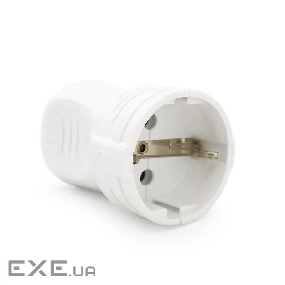 Штепсельне гніздо VIKO без заземлення 7.5А 260V. White. ПВХ (90301800)