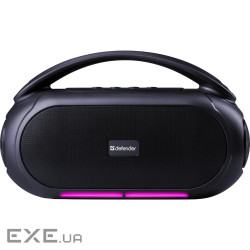 Акустична система 1.0 Defender Beatbox 12, 12Вт, Bluetooth/RGB/FM/USB/TF/MIC/ чорна (65812)