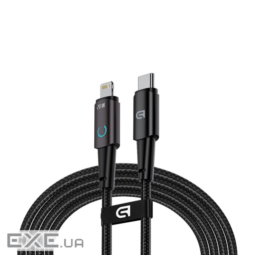 Дата кабель USB-C to Lightning 1.2m 20W black Armorstandart (ARM75865)