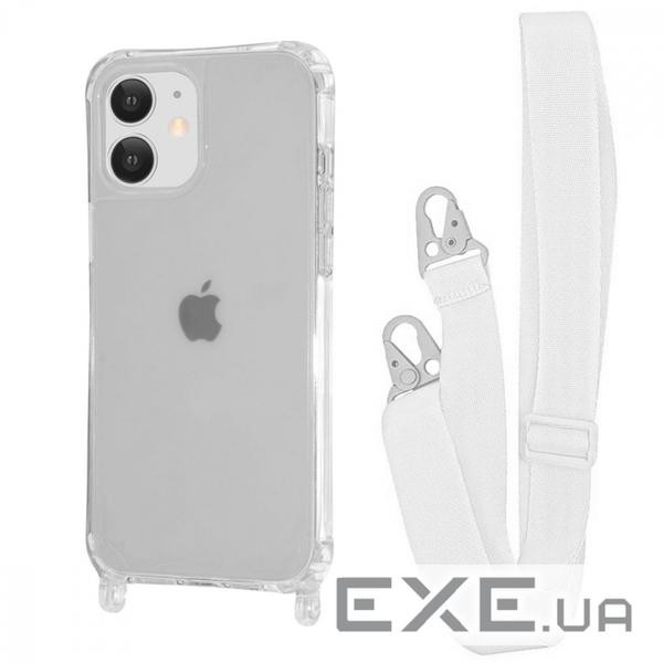 Чохол WAVE Clear Case with Strap iPhone 11 white (57006 white)