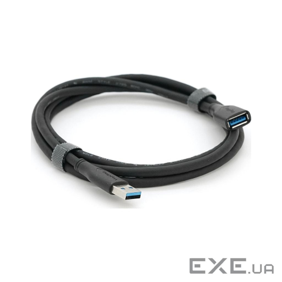 Дата кабель USB 3.0 AM/AF 1.5m black VEGGIEG (YT-3.0AM\AF-1.5BL) (YT-3.0AM\AF-1. (YT-3.0AM\AF-1.5BL)