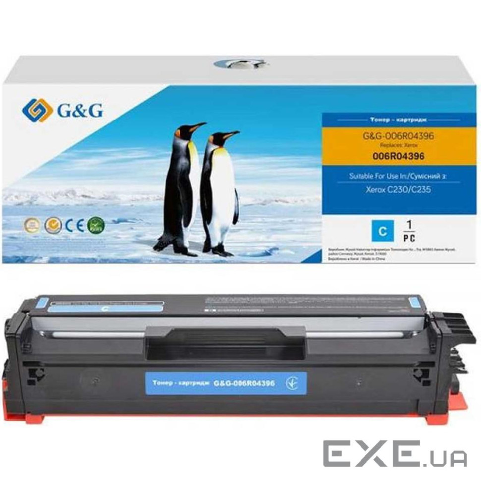 Картридж G&G Xerox C230/C235 Cyan 2.5K (G&G-006R04396)